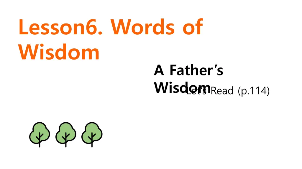 lesson6 words of wisdom 1