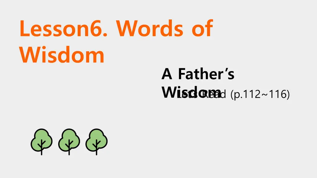 lesson6 words of wisdom