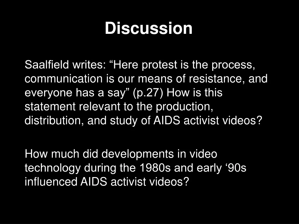 discussion