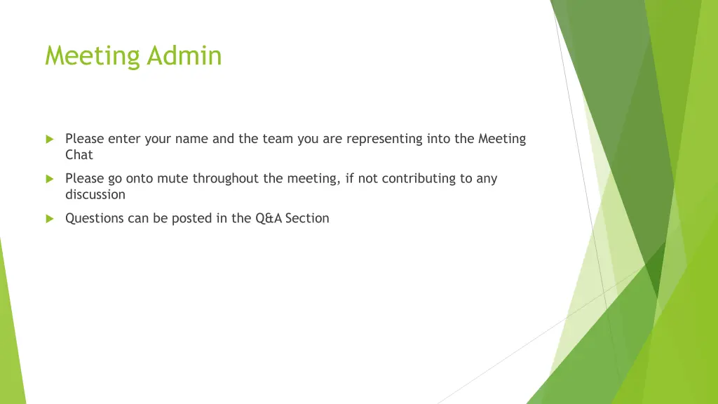 meeting admin