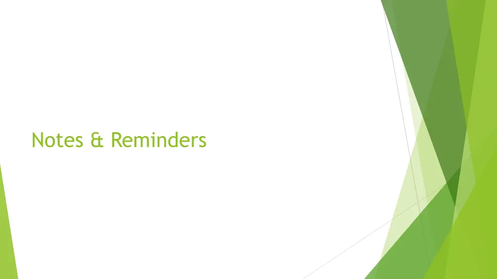 notes reminders