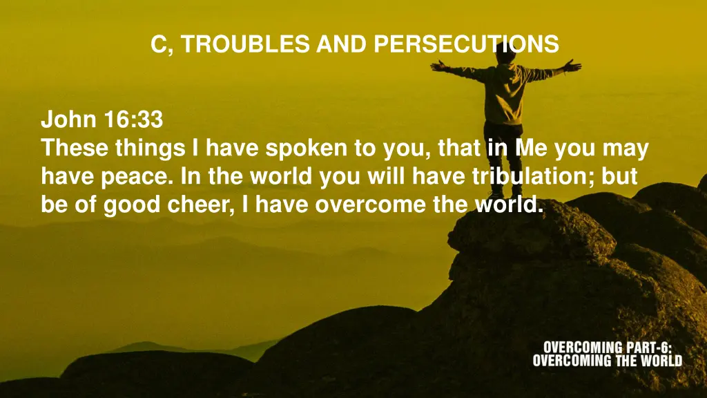 c troubles and persecutions