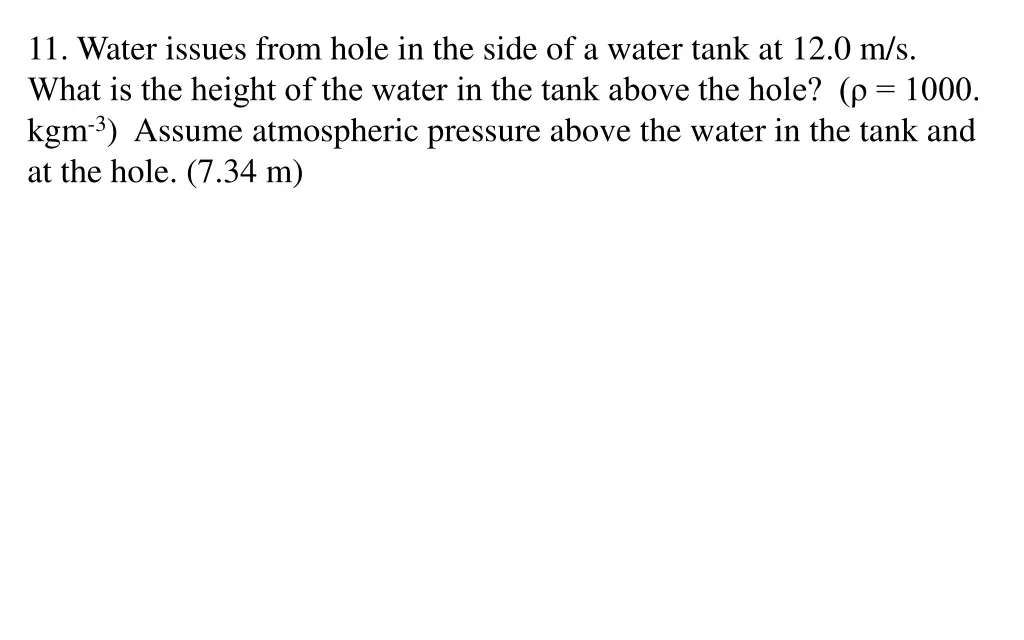 11 water issues from hole in the side of a water