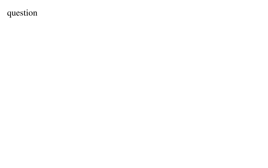 question 1