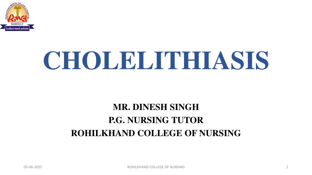 cholelithiasis
