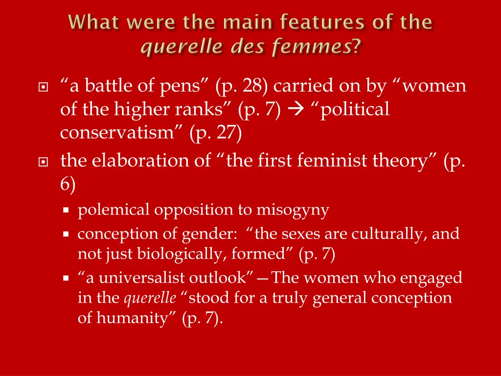 a battle of pens p 28 carried on by women