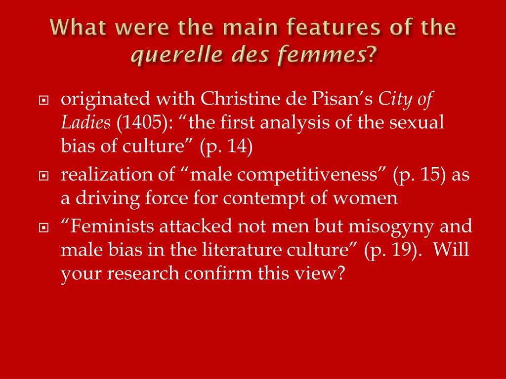 originated with christine de pisan s city