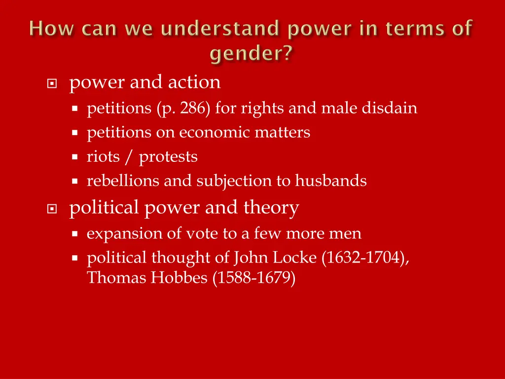 power and action petitions p 286 for rights