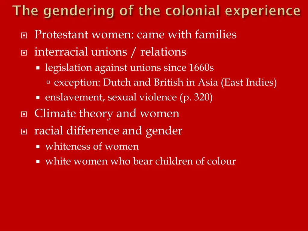 protestant women came with families interracial