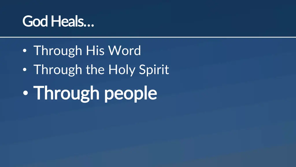 god heals god heals 2