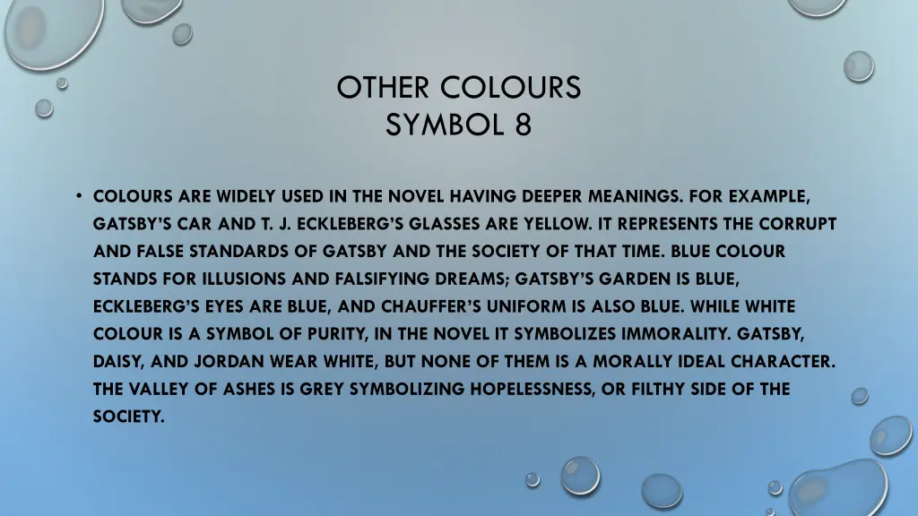 other colours symbol 8