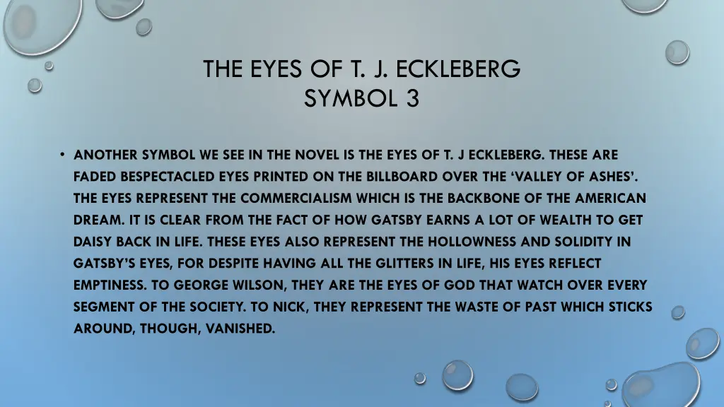 the eyes of t j eckleberg symbol 3