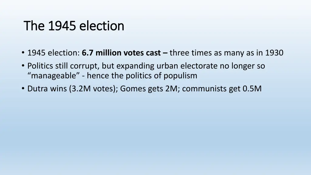 the 1945 election the 1945 election