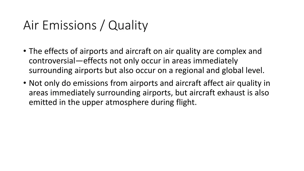 air emissions quality