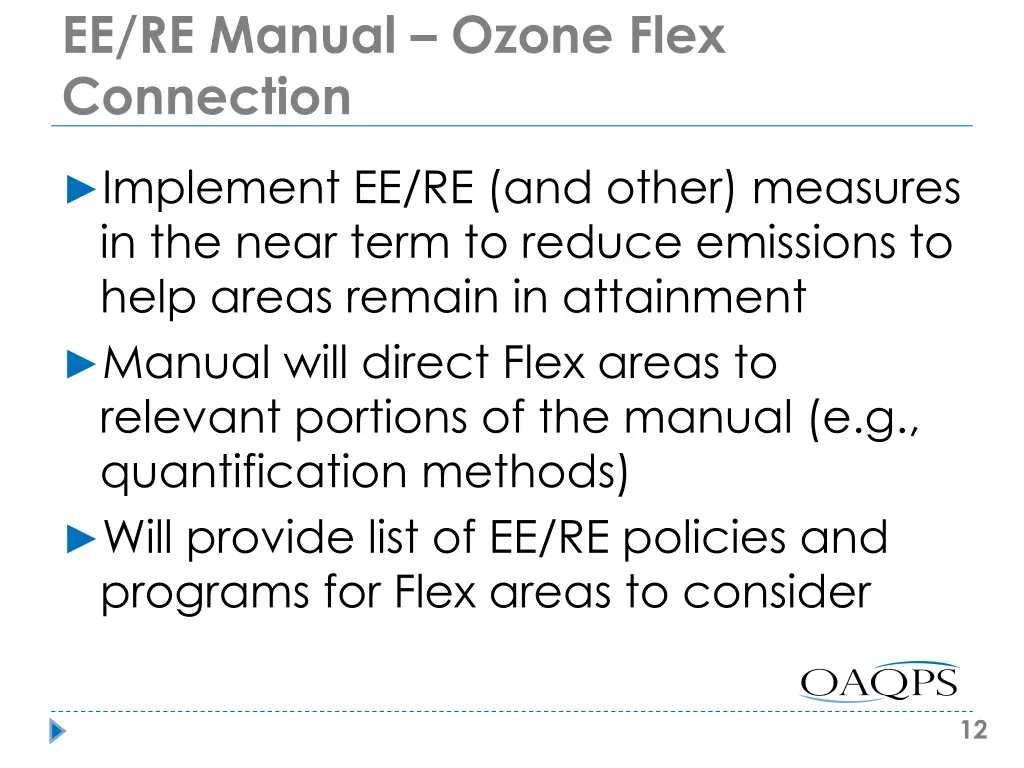ee re manual ozone flex connection