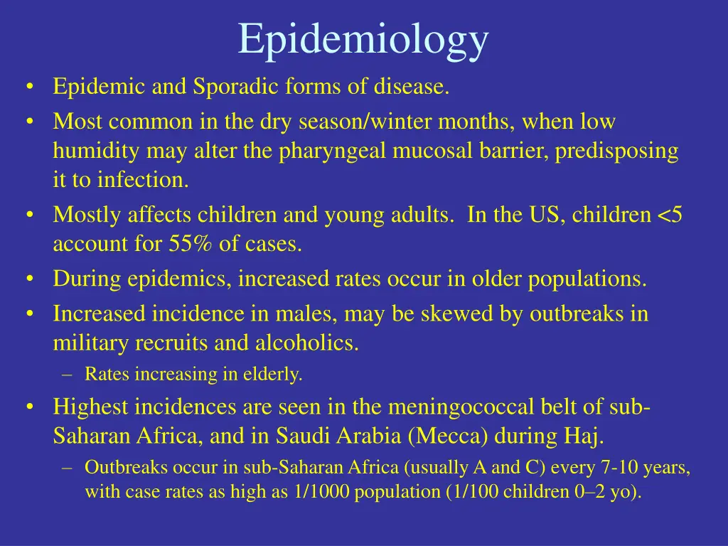 epidemiology
