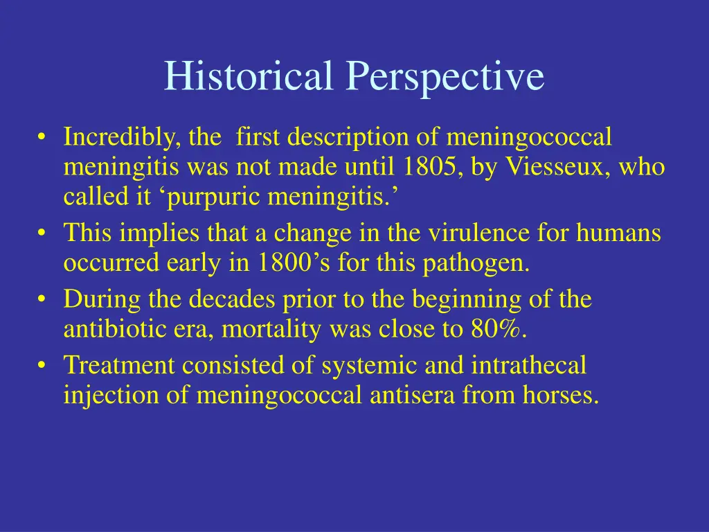 historical perspective