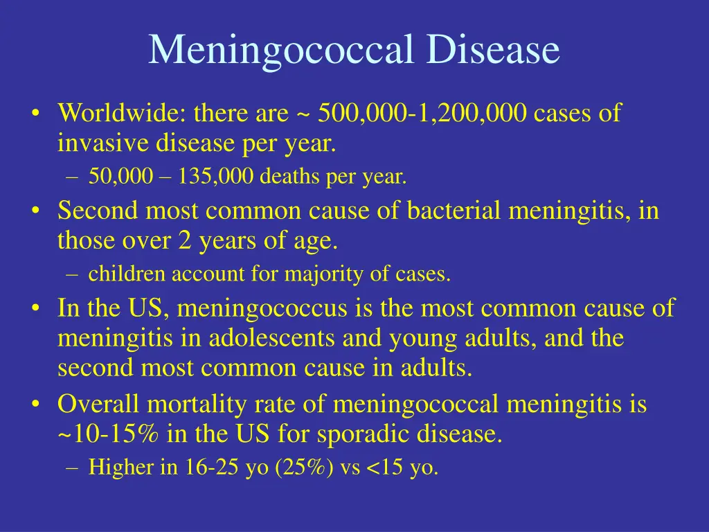 meningococcal disease