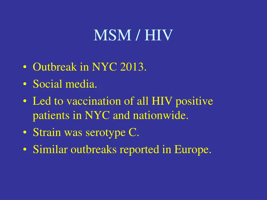 msm hiv