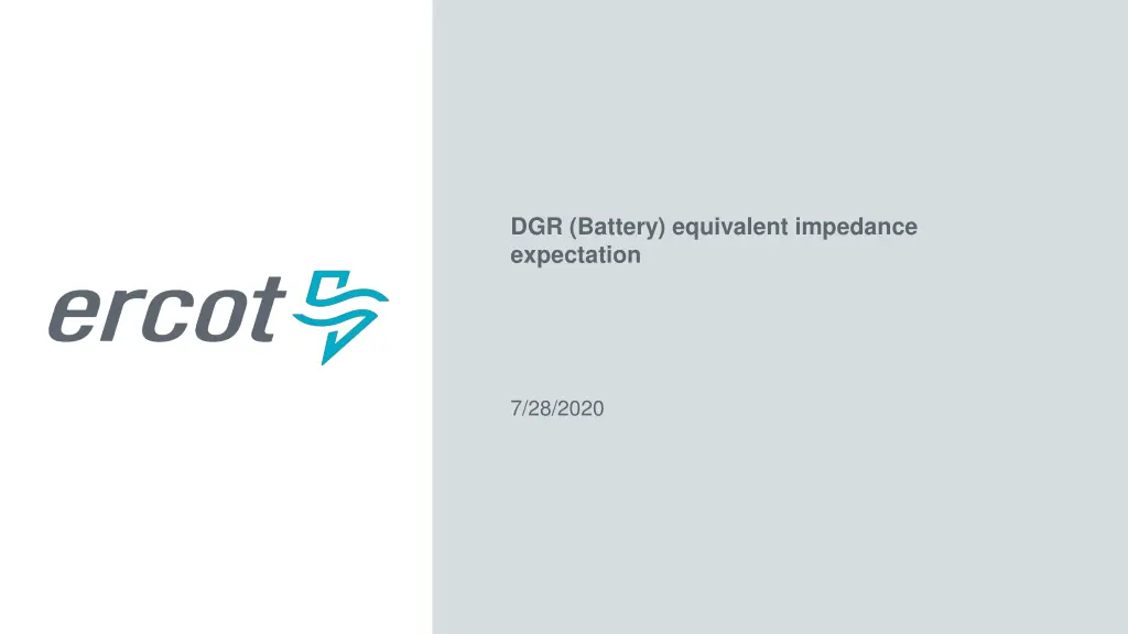 dgr battery equivalent impedance expectation