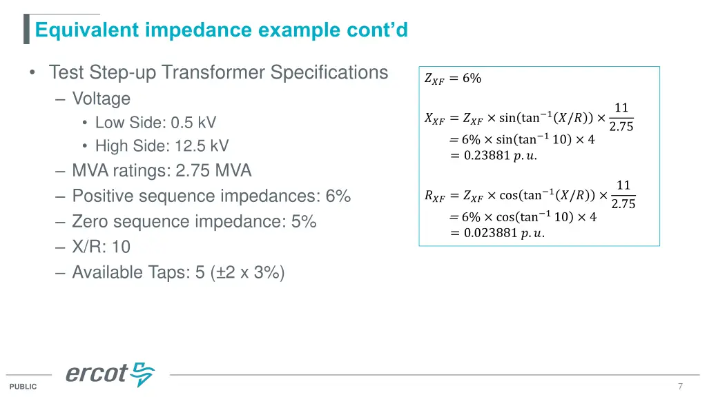 equivalent impedance example cont d
