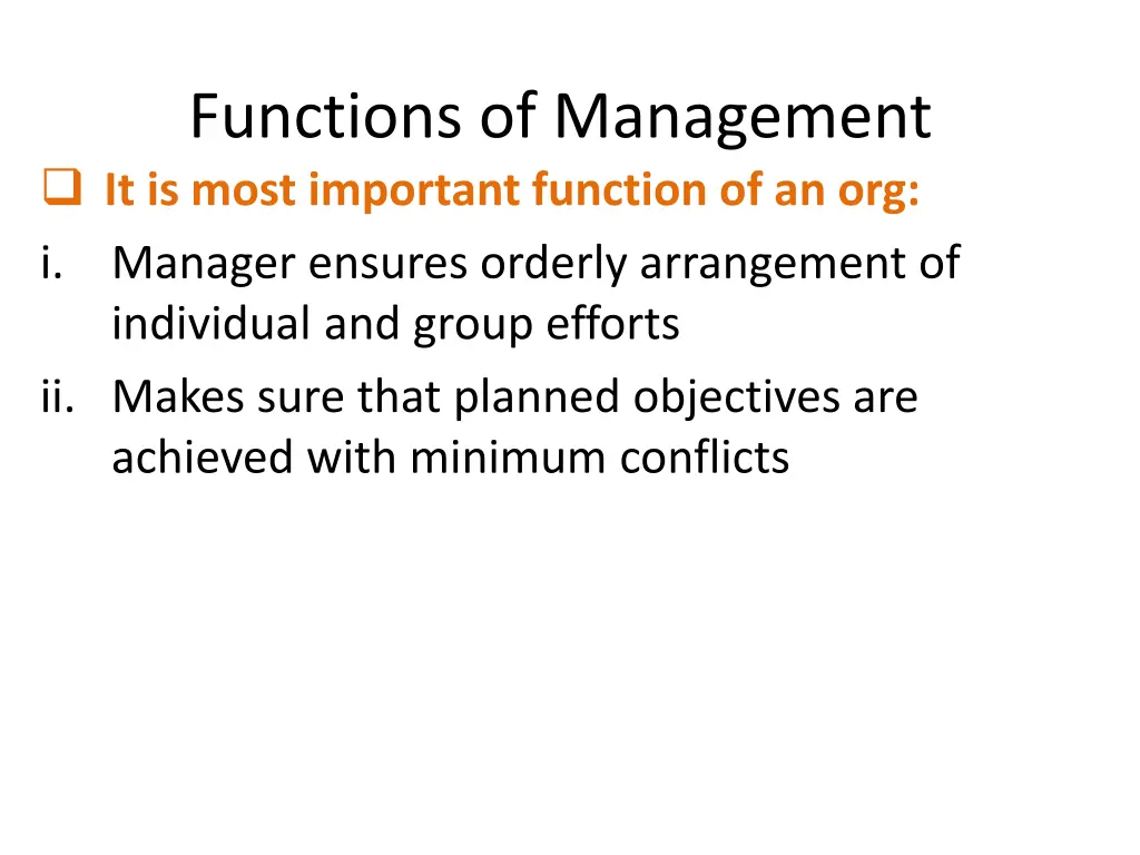 functions of management it is most important
