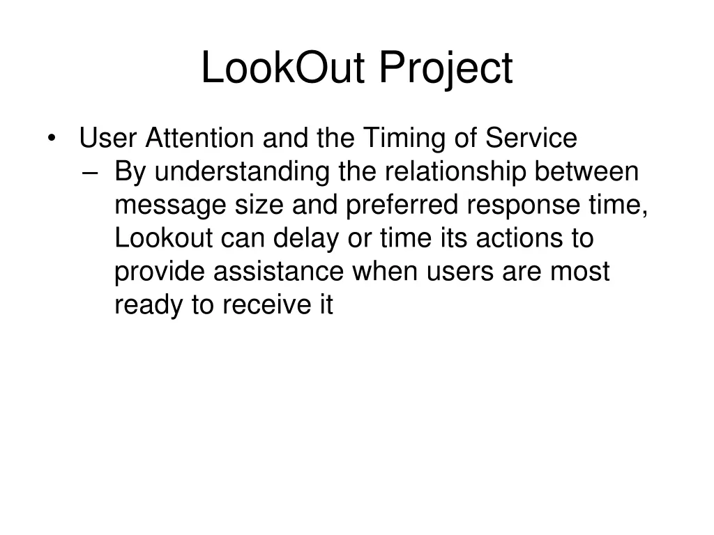lookout project 6
