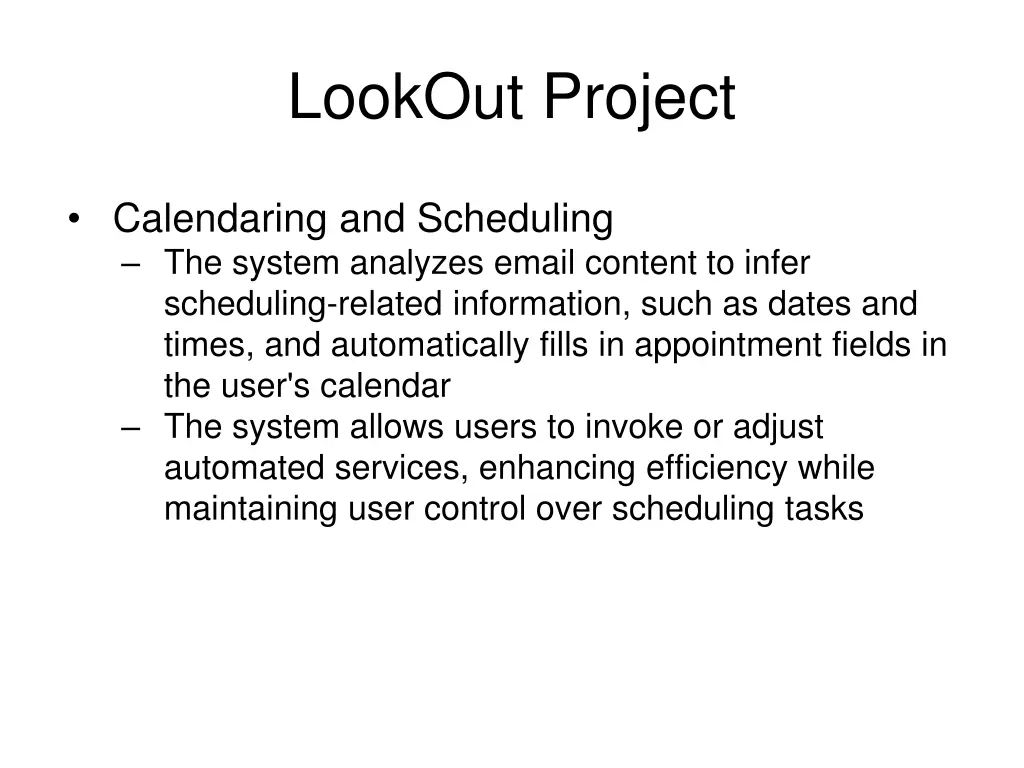 lookout project