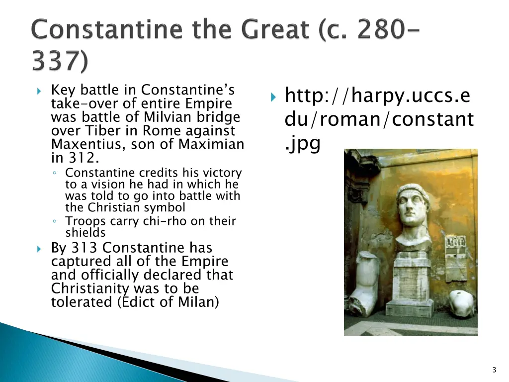 key battle in constantine s take over of entire