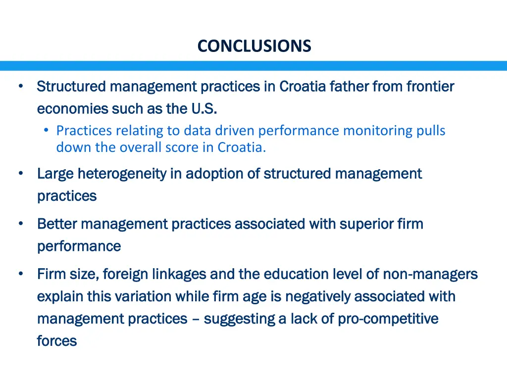 conclusions