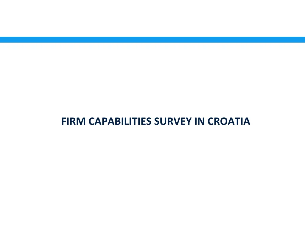firm capabilities survey in croatia