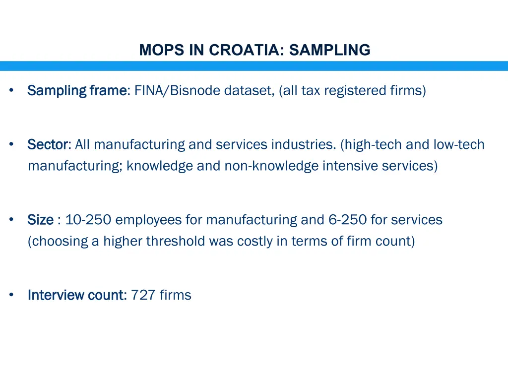 mops in croatia sampling
