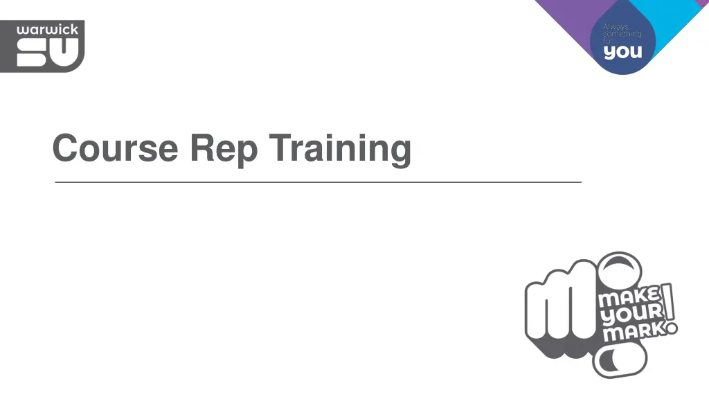 course rep training