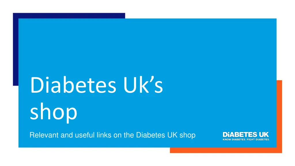 diabetes uk s shop