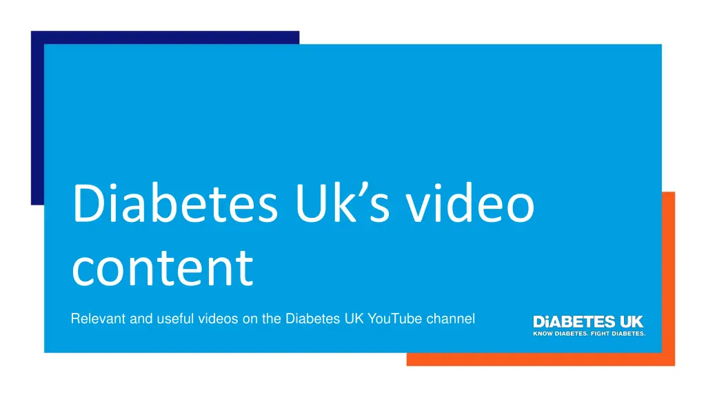 diabetes uk s video content