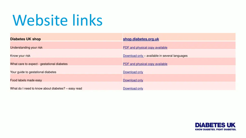 website links 1