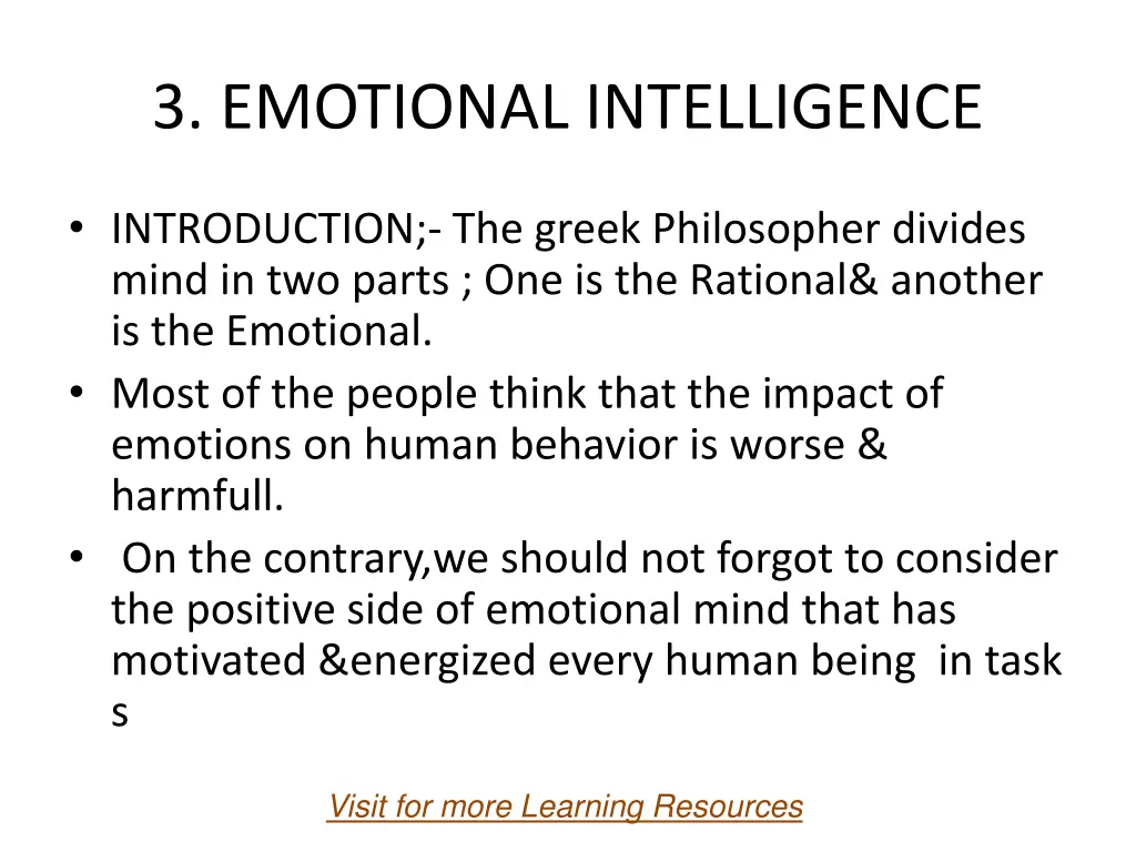 3 emotional intelligence