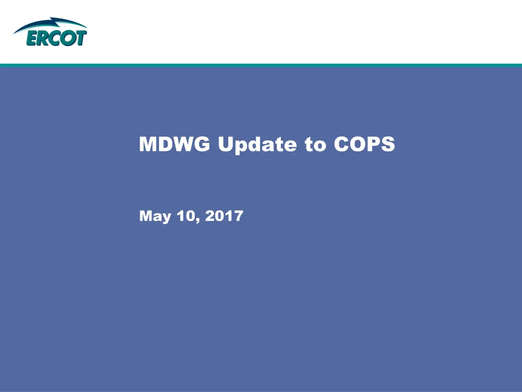 mdwg update to cops