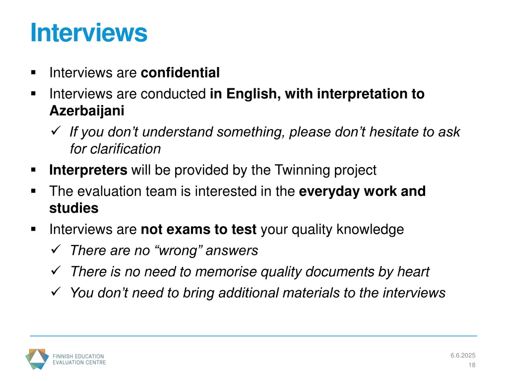 interviews