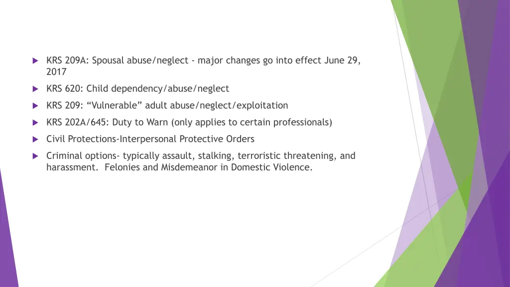krs 209a spousal abuse neglect major changes