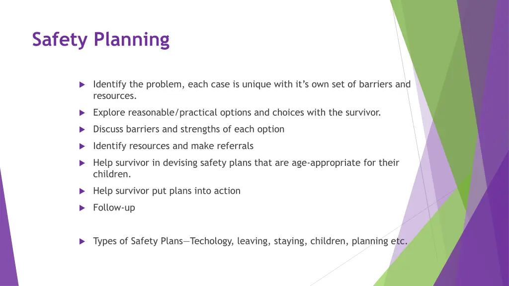 safety planning