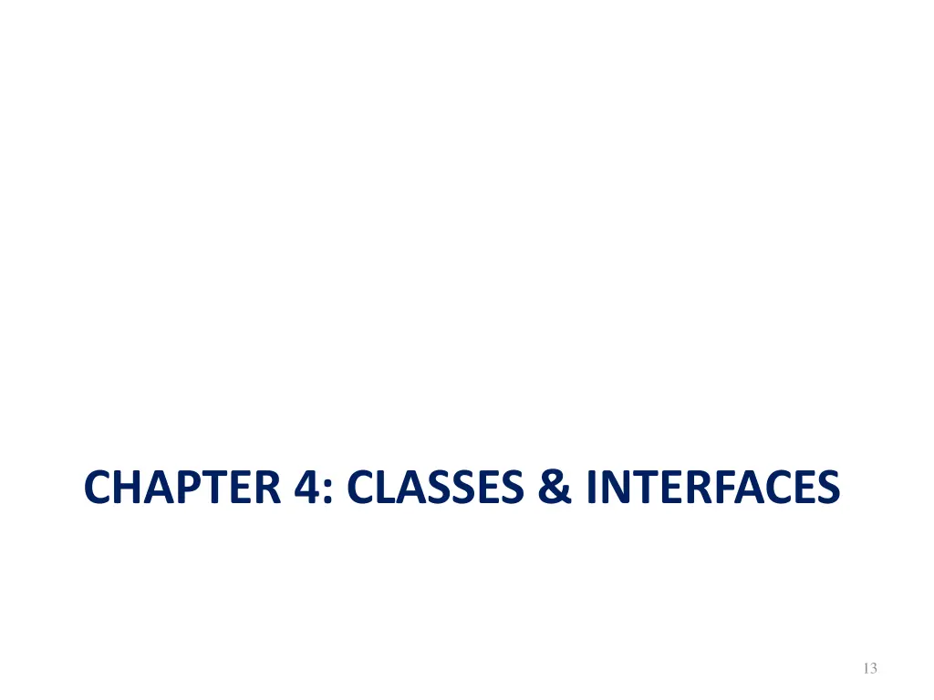 chapter 4 classes interfaces