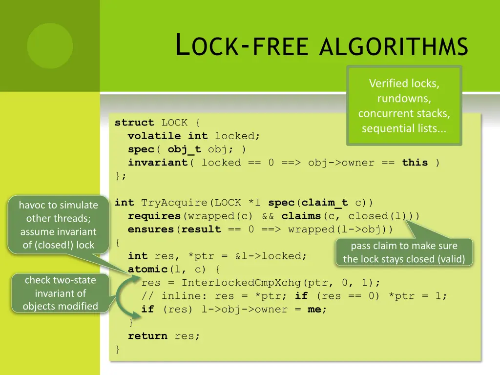 l ock free algorithms