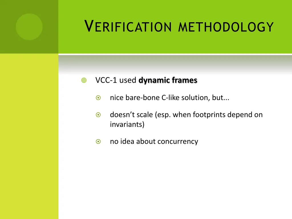 v erification methodology