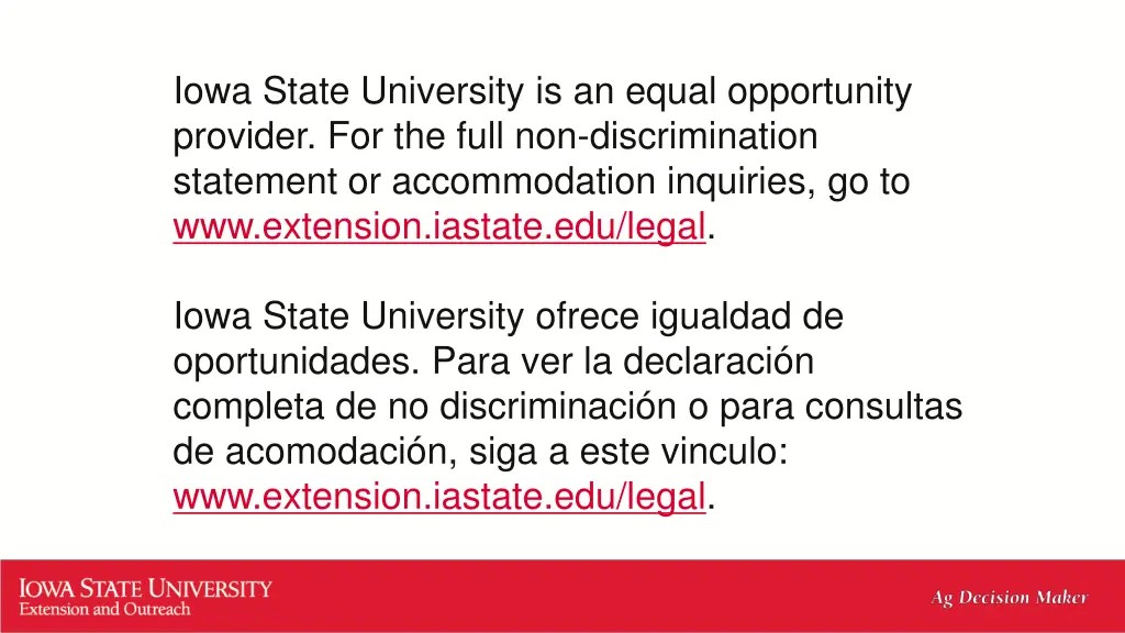 iowa state university is an equal opportunity