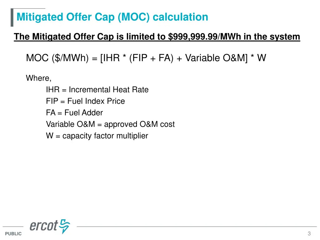 mitigated offer cap moc calculation
