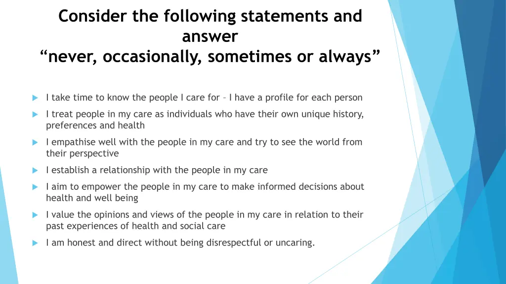 consider the following statements and answer