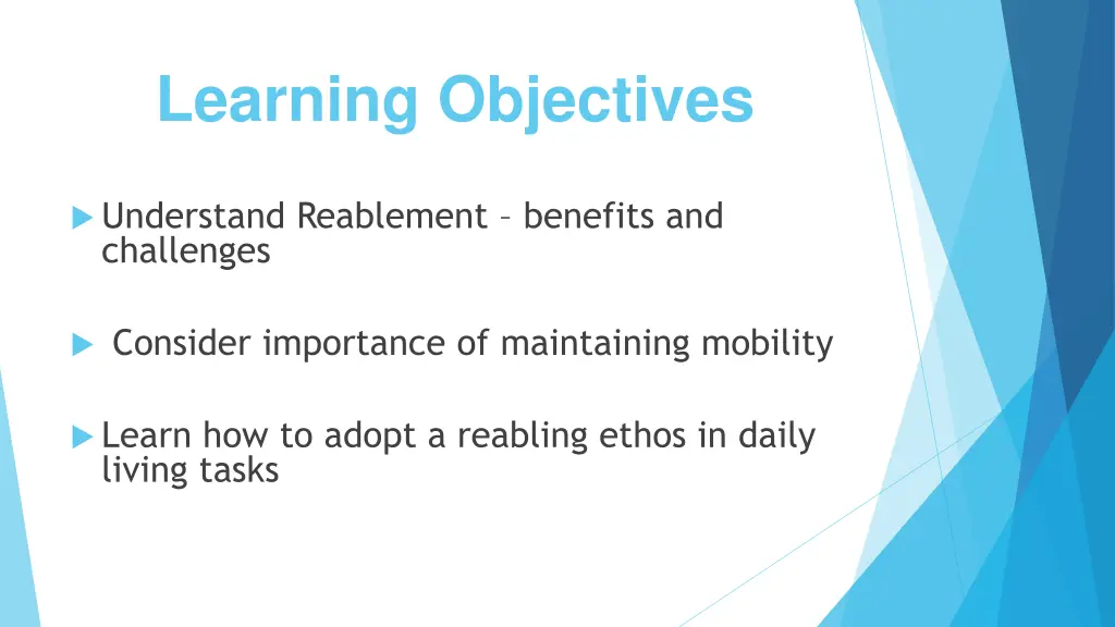 learning objectives 1