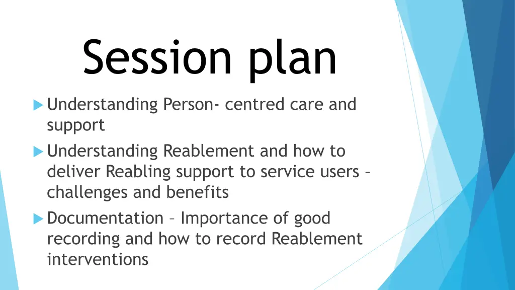 session plan