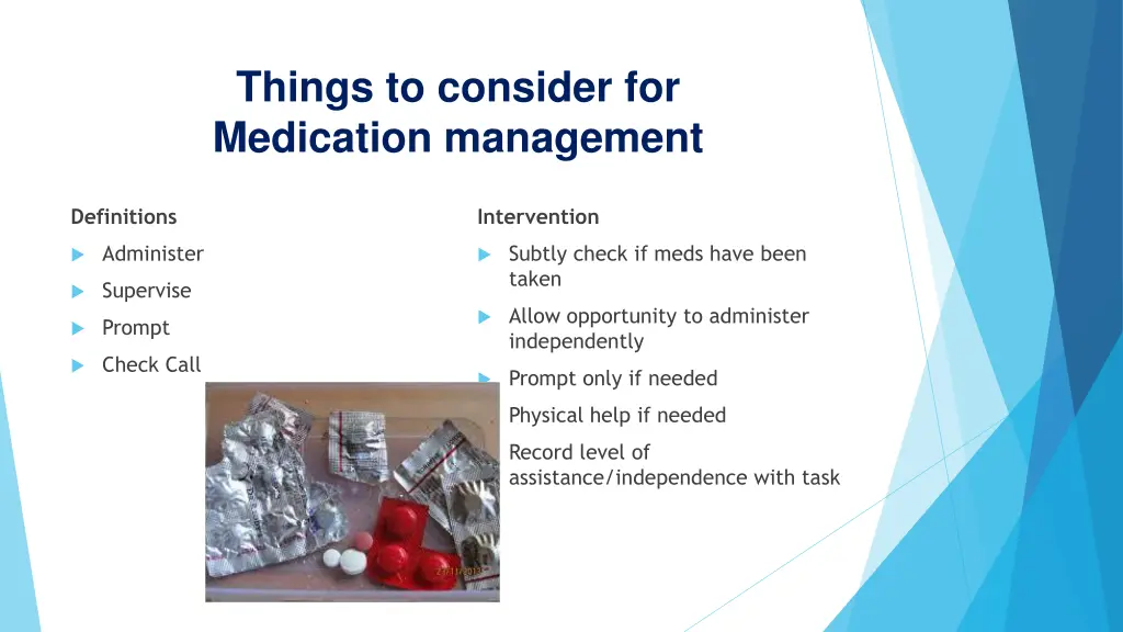things to consider for medication management